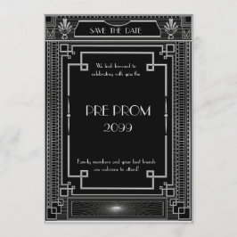Reserva La Fecha Pre PromJunior, Gran Gatsby, Plata, Negro