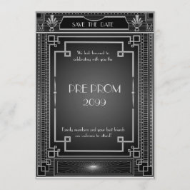 Reserva La Fecha Pre PromJunior, Gran Gatsby, Plata, Negro