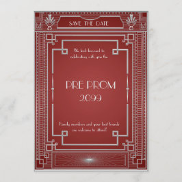 Reserva La Fecha Pre PromJunior, Gran Gatsby, Plata, Rojo