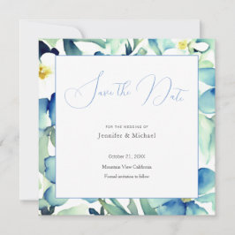 Reserva La Fecha Profesional Boda Minimalista Floral Bonito