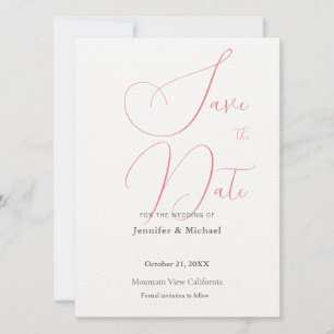 Reserva La Fecha Profesional de boda minimalista simple moderno