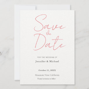 Reserva La Fecha Profesional de boda minimalista simple moderno