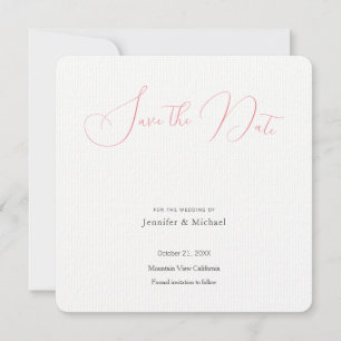 Reserva La Fecha Profesional de boda minimalista simple moderno