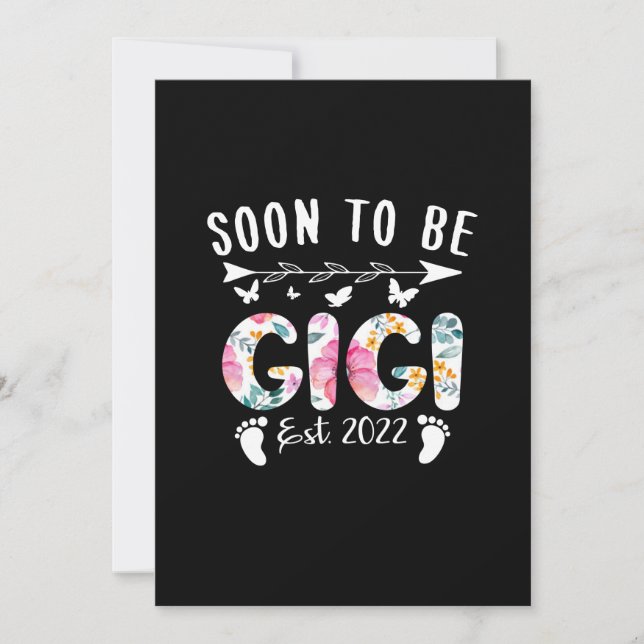 Reserva La Fecha Próximamente Gigi Est 2022 Nueva Abuela Floral (Anverso)