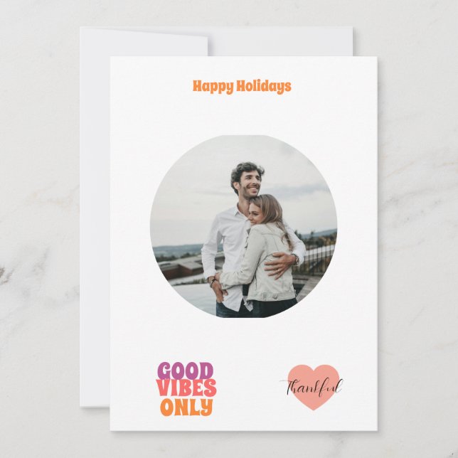 Reserva La Fecha Prueba de vacaciones felices (Anverso)