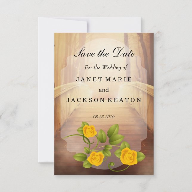 Reserva La Fecha Puente de amor, Boda de la Naturaleza (Anverso)