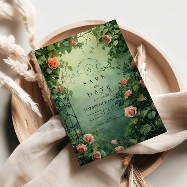 Reserva La Fecha Puerta del Jardín de Rosas Encantado para Bodas (Subido por el creador)