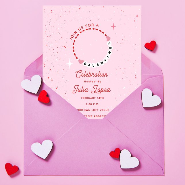 Reserva La Fecha Pulsera de amistad del Fiesta galentino Valentine (Subido por el creador)