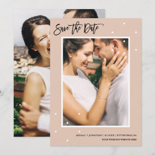 Reserva La Fecha Puntos neutrales modernos Foto Guardar la fecha