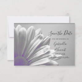 Reserva La Fecha Purple Floral Highlights Boda Guardar la fecha