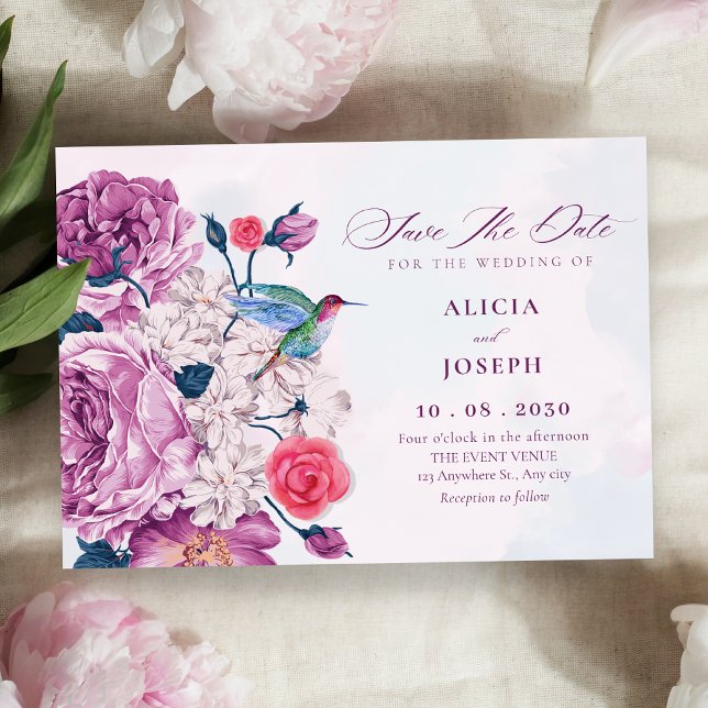 Reserva La Fecha Purple flowers bloom wedding (Subido por el creador)