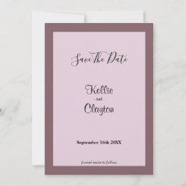 Reserva La Fecha Purple/Rubor Framed Save the Date