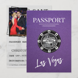 Reserva La Fecha Púrpura Pasaporte Las Vegas Guardar La Fecha
