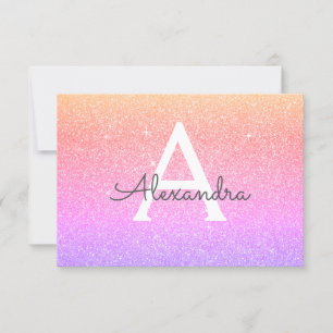 Reserva La Fecha Purpurina de espuma morada rosa dulce 16 Guardar l