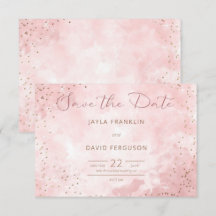 Purpurina de oro falso y Boda rosa moderno