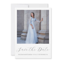 Quinceanera gris mínimo, fotografía de caligrafía