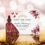 Reserva La Fecha Quinceanera salva la fecha floral borgoña<br><div class="desc">Anuncie su quinceañera con estilo con la invitación Floral Borgoña Salven la fecha de cumpleaños. Este elegante diseño presenta ricos tonos burdeos, adornados con delicados acentos florales, perfecto para una celebración eterna y majestuosa. El sofisticado diseño proporciona todos los detalles importantes, lo que garantiza a los huéspedes la marca de...</div>