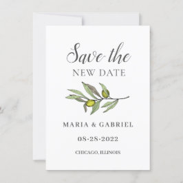 Reserva La Fecha Rama de Oliva Toscana. Cambio de Boda botánico