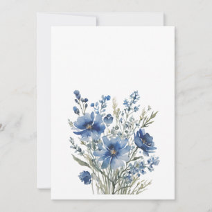 Reserva La Fecha Ramo de Flores Acuarela Elegante