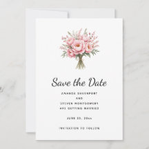 Ramo de flores de peonía rosa bonito para boda