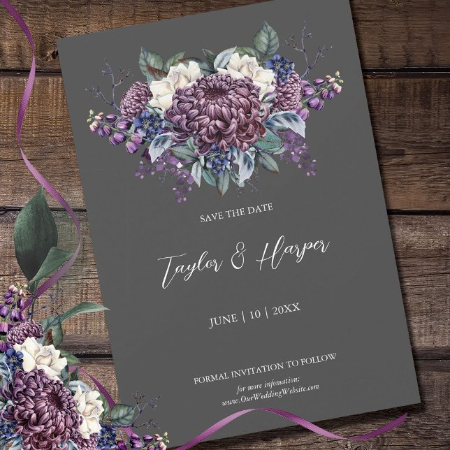 Reserva La Fecha Ramo de novia gótico de estética oscura (Subido por el creador)