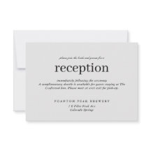 Recepción de bodas neutra de tipo simple