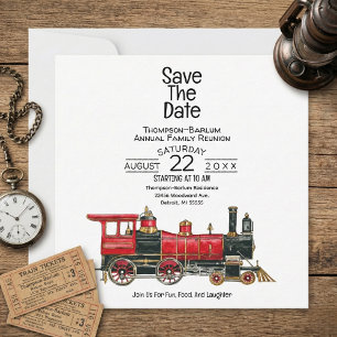 Reserva La Fecha Red Train Family Reunion
