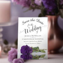 Reflejando al Rosa real púrpura Boda romántico