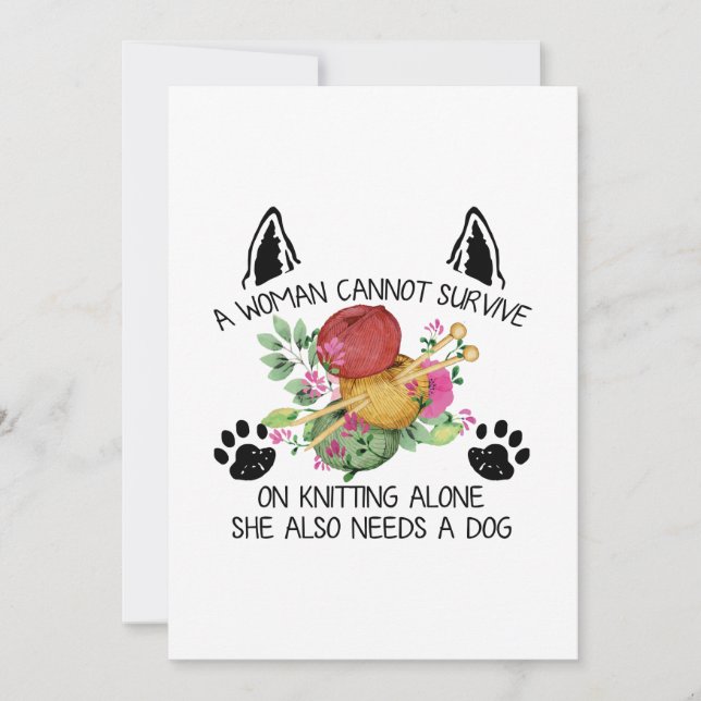 Reserva La Fecha Regalo de costura | Una Mujer No Puede Sobrevivir  (Anverso)