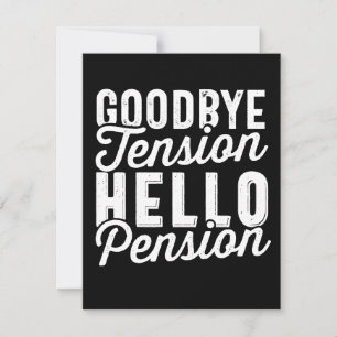 Reserva La Fecha Regalo de jubilación, adiós tensión y hola pensión