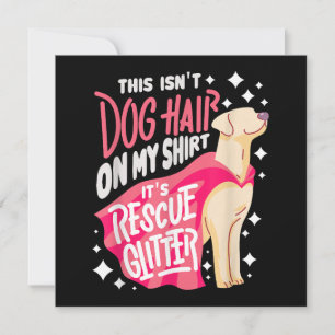 Reserva La Fecha Regalo de perro de rescate Yo Esto no es pelo de p