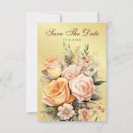 Reserva La Fecha Regalo rústico y boda floral de oro salvan la fech