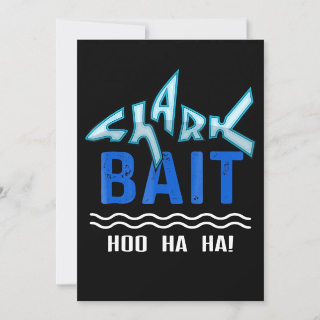Reserva La Fecha Regalos de amantes del tiburón bait hoo ha Ha Ha F (Anverso)