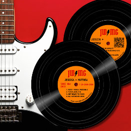 Reserva La Fecha Registro de Monograma del Tornillo de Rock Clásico