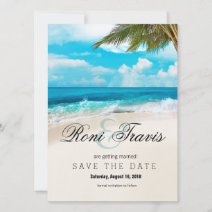 Reserva La Fecha Reserva blanca de la palmera de la playa de las
