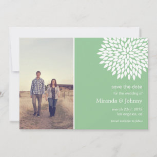 Reserva La Fecha Reserva de la foto de la menta de la flor las