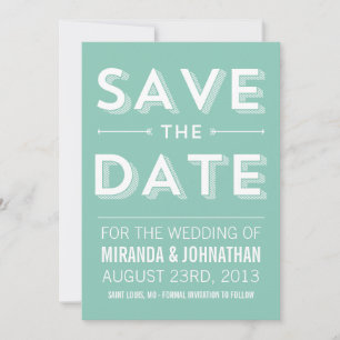 Reserva La Fecha Reserva elegante de la foto de la menta intrépida