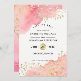 Reserva La Fecha Reserva la fecha. Acuarela Botánica Rosa