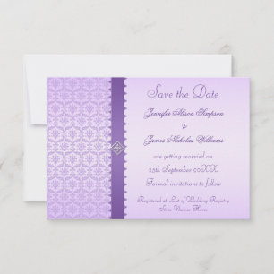 Reserva La Fecha Reserva púrpura del damasco de la lila la