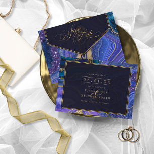 Reserva La Fecha Resumen Agate Boda Midnight ID827