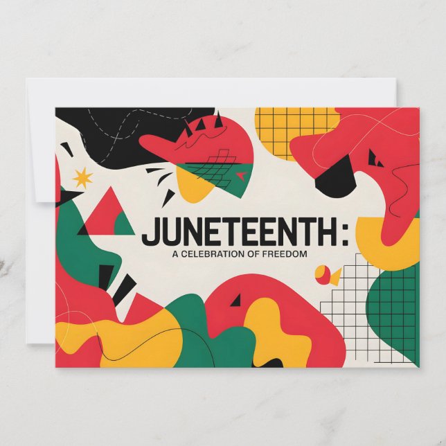 Reserva La Fecha Resumen moderno 10 de junio Arte de celebración de (Anverso)
