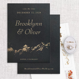 Reserva La Fecha Resumen Montañas Mínimo Negro Guardar la fecha