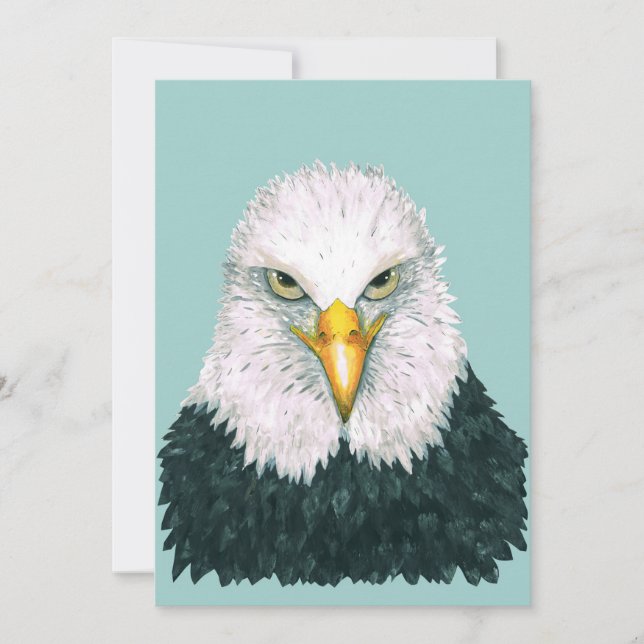 Reserva La Fecha Retrato de águila calva (Anverso)