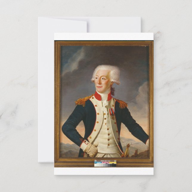 Reserva La Fecha Retrato de Marquis De Lafayette (Anverso)