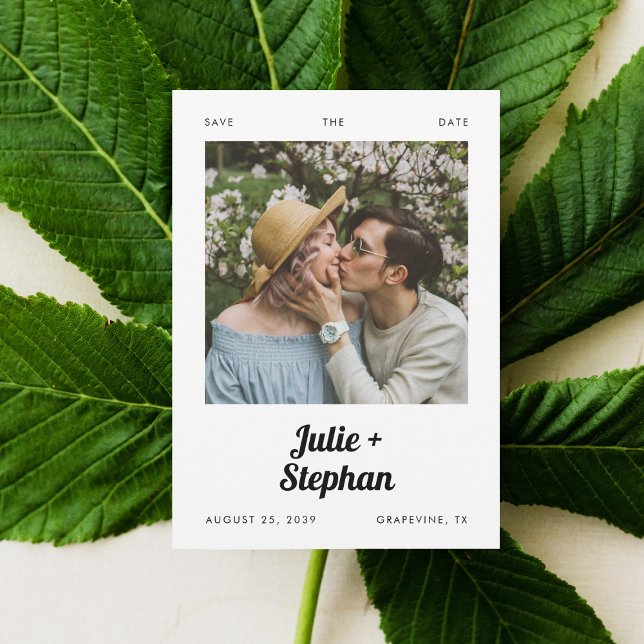 Reserva La Fecha Retro de fotos románticas de época nombra Boda cas (Subido por el creador)