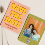 Reserva La Fecha Retro Groovy negrita y brillante Boho Boda Qr Code<br><div class="desc">Retro Groovy negrita y brillante Boho Boda Qr Code</div>