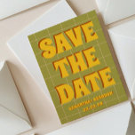 Reserva La Fecha Retro Groovy negrita y brillante Boho Boda Qr Code<br><div class="desc">Retro Groovy negrita y brillante Boho Boda Qr Code</div>