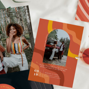 Reserva La Fecha Retro Setentis   Foto Arch Save the Date