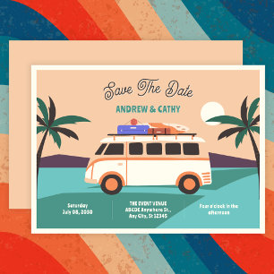Reserva La Fecha Retro van boda