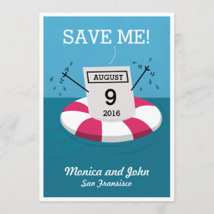 Reserva La Fecha Retruécano del rescate de la fecha